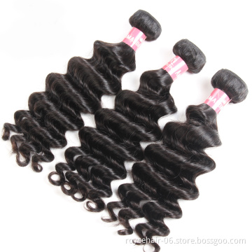 Grade 7A 8A 9A 10A Virgin Hair,100% Raw Unprocessed Virgin Peruvian Hair Weft 3 Bundles, Brazilian Deep Wave Hair Extension